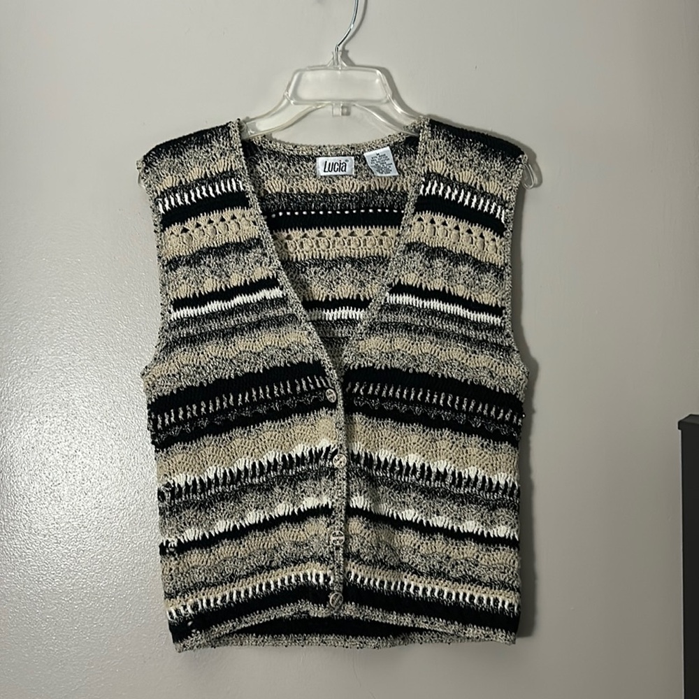 Lucia vintage knitted vest